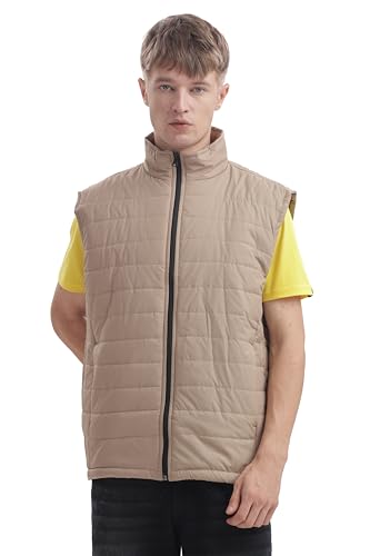 Image of Men's Sleeveless jacket solid | Regular Fit Jacket | stylish trending winter wear | Sleeveless Sports Gym Zipper Jacket