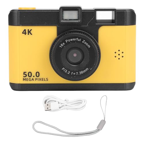 Appareil photo numérique 50 MP double objectif avec zoom 16x pour vlogging et photographie