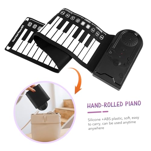 Vaguelly 49 Rouleau De Piano Clavier Midi Main Piano Numérique Portatif Piano à Clavier Pliable Piano à Clavier Électrique Plier Le Piano Clavier De Piano Électronique Black Gel De Silice - Les Beatles, Paul McCartney, John Lennon, RIngo Starr, George Harrison Vaguelly 49 Rouleau De Piano Clavier Midi Main Piano Numérique Portatif Piano à Clavier Pliable Piano à Clavier Électrique Plier Le Piano Clavier De Piano Électronique Black Gel De Silice – Image 5