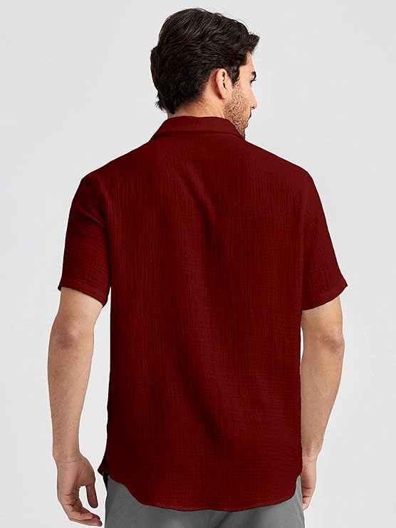 Image of Men's Regular Fit Short Sleeve Casual Shirt