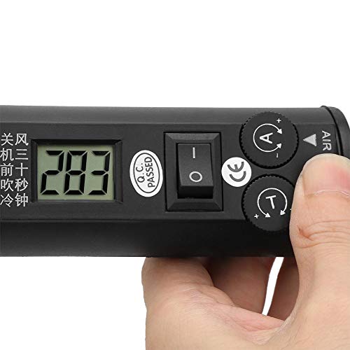 Pistola de Aire Caliente Electrónica 220V 450W Estación de Soldadura Portátil Herramienta de Desoldar con Pantalla LCD Ajustable