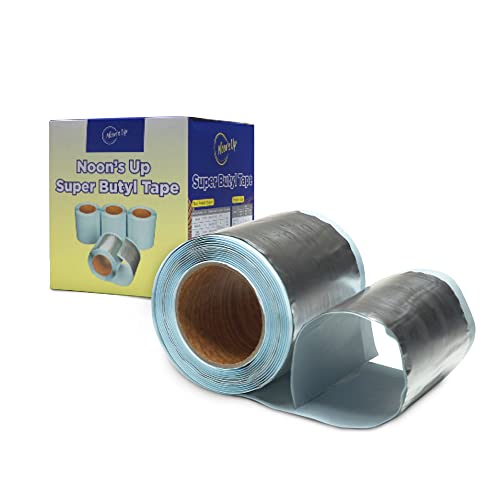 NOON'S UP Ruban Butyle d'Étanchéité (5m x 10cm x 1mm) – Bande Anti-Fuite Ultra Puissante pour Réparation Camping-car, Toiture, Tuyau, Béton et Acier (1...