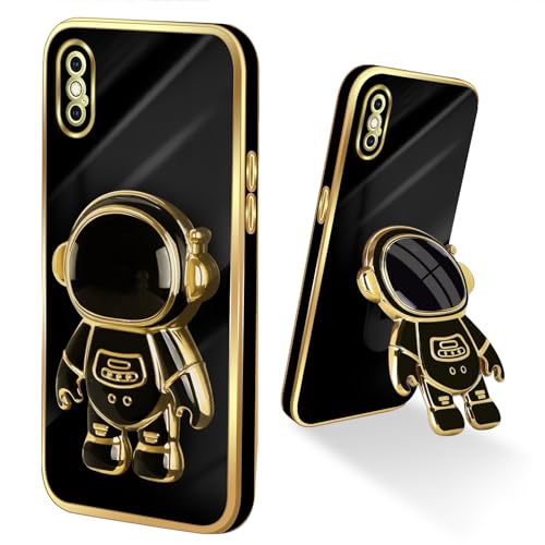 Easyscen for iPhone Xs Max Case (6.5-inch), with Astronaut Hidden Stand Kickstand 6D Design Cover - Black by Easyscen - Used condition - Image 4