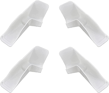 Podoy RV雨槽导水槽套装（左侧和右侧白色）