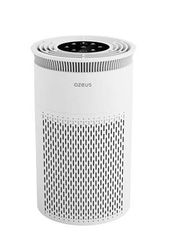 True HEPA Air Purifier (C8) 3-Stage Filtration System, 360° Air Intake, Ultra-Quiet, Ideal for Large Rooms, and Ozone Free (Medium)