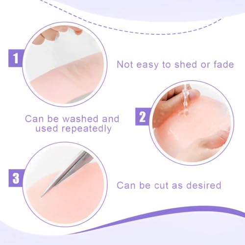 VYIBPDY 4 pcs WC Abdeckung PadToilettensitzbezüge Waschbar WC Abdeckung WC Sitz Hergestellt aus hochwertigem Kristallsamt,