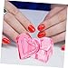 VALICLUD Heart Shaped Glass Nail Art Dish with Lid 1-Piece Crystal Dappen Dish for Acrylic Nails
