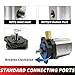 RYFT Hydraulic Log Splitter Pump 22GPM 2-Stage HI/LO Gear Pump with 3000 PSI, 3600RPM Aluminum for Log Splitters
