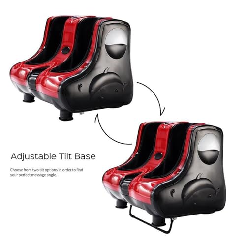 Masajeador Shiatsu para Pies, Pantorrillas y Piernas Pemberly Row, 19,7" x 17,7" x 17,7", construcción de plástico, acabado rojo, ajuste de velocidad, diseño ergonómico, funciones de calentamiento y amasado para relajación miniatura 7