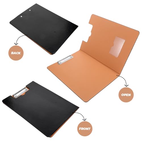Porte-documents infirmier pliable format A4 avec pince et poche de rangement - 4