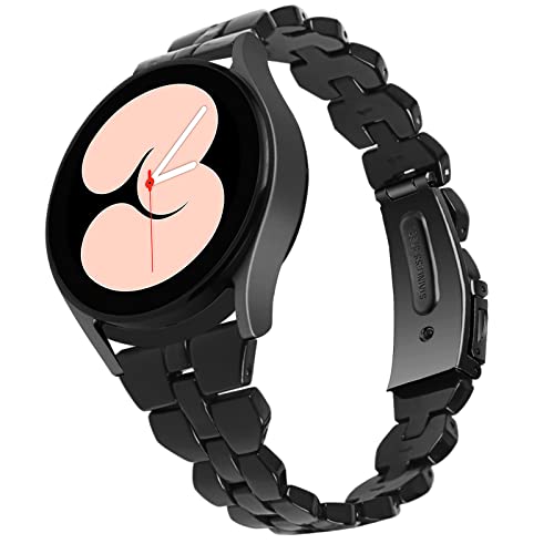 Colorful Resin Bracelet Compatible with Garmin Vivoactive 5,Venu Sq 2,Forerunner 165/Forerunner 165 Music/Forerunner 55 Watch Band for Women Adjustable Band Replacement Cute Strap(Black) -  Chofit