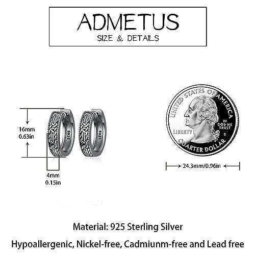 Pendientes de aro celta ADMETUS de plata 925 un regalo inolvidable 2
