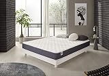 Naturalex - Colchón Ergolatex 150x190 cm Viscoelástico - Altura 24 cm - Espuma Viscoelástica HR, Blue Látex, Transpirable, Hipoalergénico, Confortable - Cara Invierno y Verano