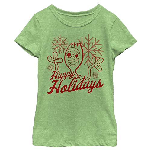 Image of Disney Pixar Toy Story Christmas Forky Happy Holidays Girls T-Shirt