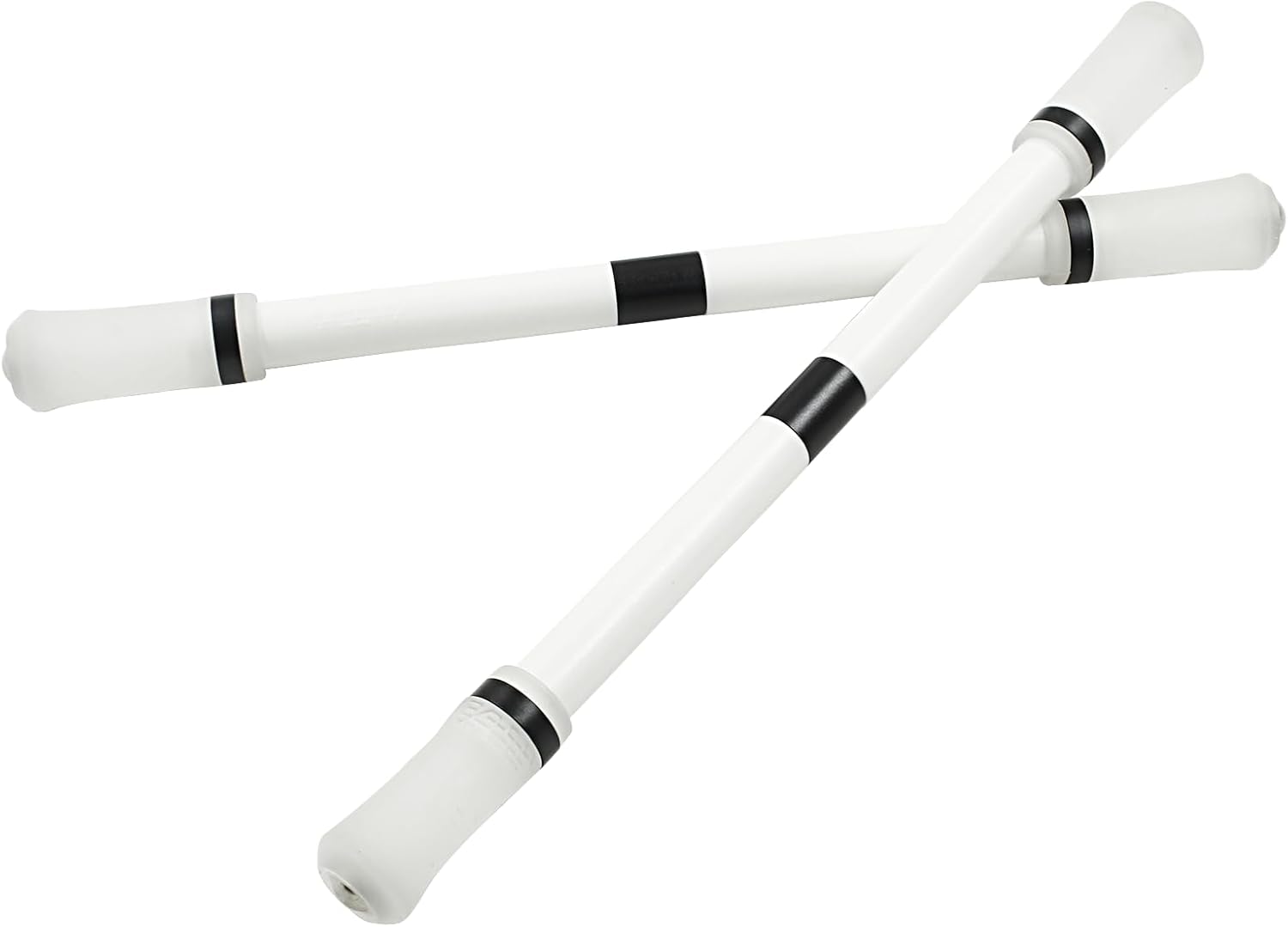 Hitefu 2PCS Spinning Pen, White Finger Spinner Pen Rotating Pen Spinning Trainer, Gaming Trick Pen Mod for Student & Adults