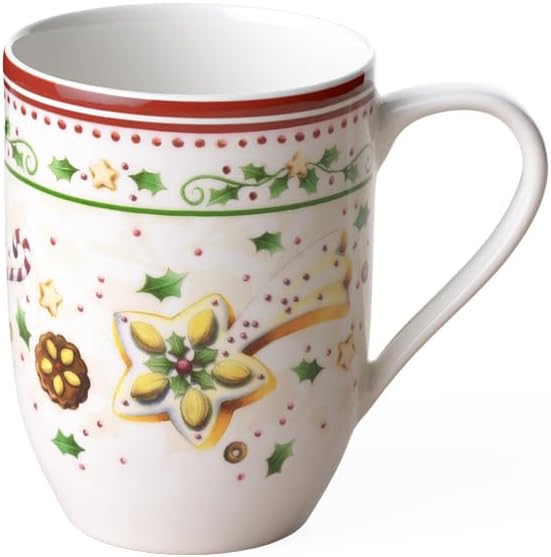 Villeroy & Boch Winter Bakery Delight Falling Star Mug, 11.5 oz, Premium Porcelain, Made in Germany, Multi Color