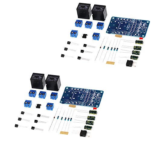 WSDMAVIS 2 Sets Speaker Protection Board DIY Component Kit Audio Amplifier Horn Protection Board Kit with Boot Delay DC Protect Functions