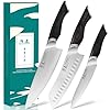 SHANGDAO Kitchen Knives Set, 3-Piece Chefs Knife Set High Carbon VG10 Stainless Steel with Ultra Sharp Blade & Professional Chef Knives, Japanese Cooking Knife with Gift Box
