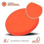 6-inch Dog Frisbee Small, Lightweight and Durable Frisbee for Dogs Made in USA Bright Colored Frisbee Dog Toy (Orange)