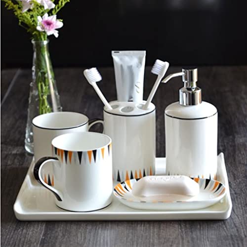 Suministros de baño taza de enjuague bucal accesorio cerámico de lavado 8