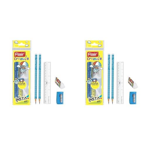 Image of Flair Creative Series Insta Smart Kit | Combination Smart Kit for Your Creative Need | Attractive Stationery Kit | Stationery Kit Ideal for Gifting | Pack of 40