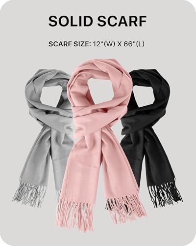Image of boxed-gifts Cold Weather Winter Scarves for Men & Women - Cashmere Like Acrylic Long Soft Scarves