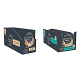 Encore Cat Food Pouch Chicken & Brown Rice (16 x 70g Pouches) & 100% Natural Wet Cat Food Pot, Succulent Tuna with Pacific Crab in Broth 60 g Pot (Pack of 10)