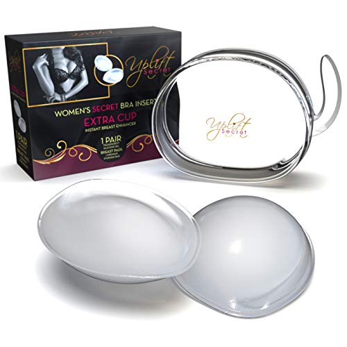 Uplift Secret Silicone Bra Inserts - Clear Gel Push Up Breast Pads - Bra Padding Bust Enhancer #TOP1