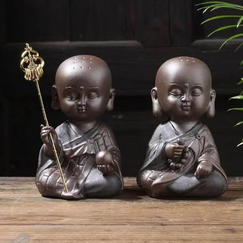 地蔵菩薩立像 ミニ 可愛い 仏像 地蔵 水子供養 お地蔵様 開運置物 風水 車内置物 茶寵 茶玩 (B) A