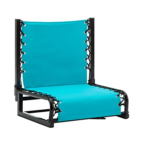 Naomi Home Zero Gravity Bench Riders Portable Stadium Seat Back Support Light Blue/Standard