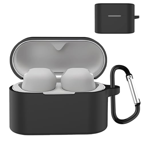 TOORQR For Sony WF-1000XM6 �P�[�X �J�o�[ �\�j�[ WF-1000 XM6 �V���R���f�� �P�[�X �ی�J�o�[ �h�� �h�o �����h�~ �L�Y�h�~ �S�ʕی� �y�� �J���r�i�t��(�u���b�N)