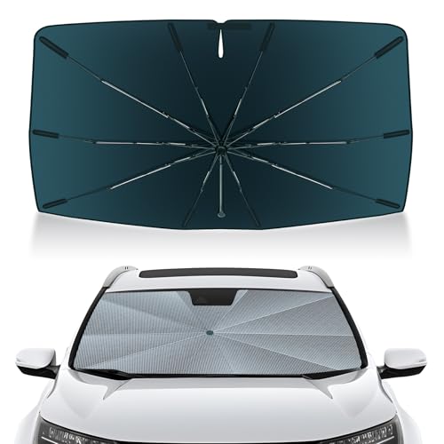 Image of Autorder Windshield Sun Shade Umbrella for 2007-2022 Honda CR-V CRV Accessories,Upgraded Ice Crystal Material,Easy Setup Umbrella Sunshade for Car Windshield,100% Sun Blocking