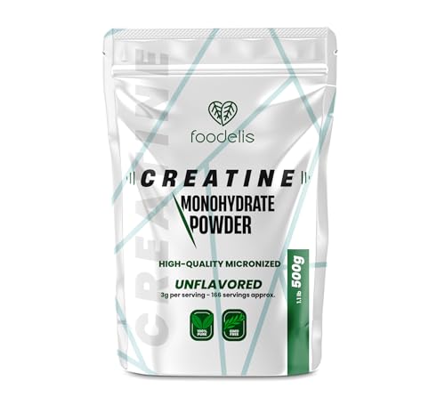 Creatin Pulver 500g reines Creatin Monohydrat in mikronisierter 200 Mesh Qualität – Ohne Zusätze, Geschmacklos, 100{056462f7860562994d9636401a71de63ff1368712b2bcbc6c23167c3e928f59e} vegan, hergestellt in der EU & Vorrat für 166 Portionen Creatin Pulver 500g reines Creatin Monohydrat in mikronisierter 200 Mesh Qualität – Ohne Zusätze, Geschmacklos, 100{056462f7860562994d9636401a71de63ff1368712b2bcbc6c23167c3e928f59e} vegan, hergestellt in der EU & Vorrat für 166 Portionen