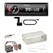 Produktbild Pioneer MVH-130DAB Digitalradio USB MP3 AUX Autoradio Einbauset kompatibel mit BMW E30 E34 E32
