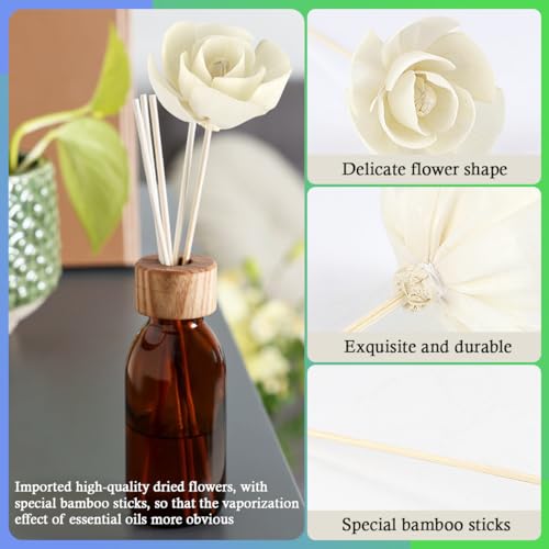 Difusor Floral Aromático DOERDO 5 Pzas para Hogar y Oficina miniatura 3