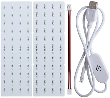 3D Printed LED Lithophane Backlight Board 5V - USB PCB Light Board & Cable for Photo Frame Generator, Transparent Illumination Panel DIY 3D Printing Projects for BambuLab P1P/X1/A1 (3D Light Panel)