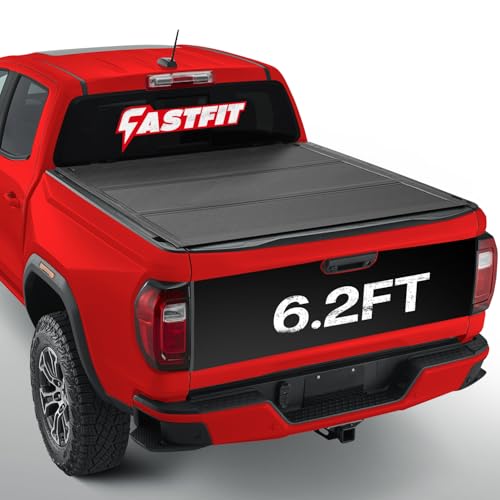 FASTFIT HTL Low-Profile Hard Tri-Fold Tonneau Cover for 2015-2022 Chevy
