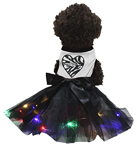 Robe pour chien avec LED Zèbre Heart XS pour sécuriser vos sorties - 2