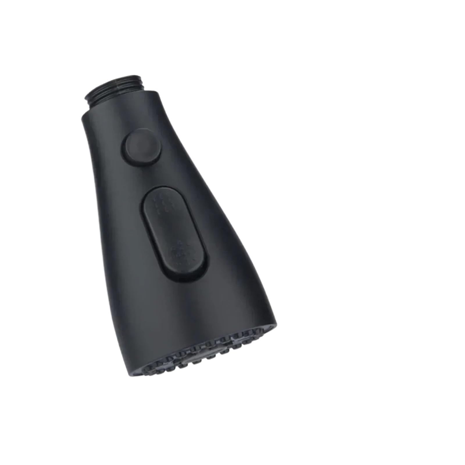 Kjbdqqh Men's Black Tap Spray Head 1Pcs Kitchen Pull Out Faucet Sprayer Nozzle 3 Modes Splash-Proof Bubbler Abs Universal 1/2" Water Saving Sink Shower Spray Head For Kitchen(Black)