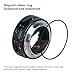 EF-EOS R Lens Mount Adapter for Canon EF/EF-S Lenses Compatible with EOS R/RP/R5/R6/R7/R10 Cameras
