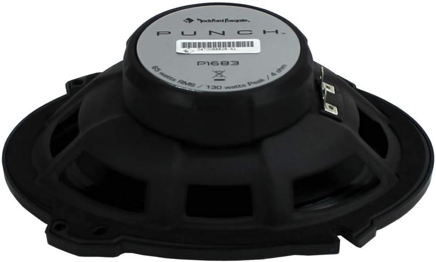 2 Pairs of Rockford Fosgate Punch P1683 260W Peak (130W RMS) 6" x 8" Punch Series 3-Way Full Range Coaxial Speakers