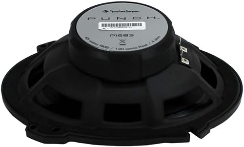 Miniatura 12 de Par de altavoces coaxiales Rockford Fosgate Punch P1694 de 6 x 9 pulgadas, 300 W, 4 vías + P1650 de 6.5 pulgadas, 220 W, 2 vías, rango completo, 4