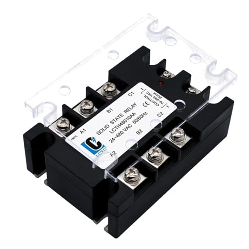 Relais à semi-conducteurs triphasé 80A 3 phases SSR commande DC AC - 6