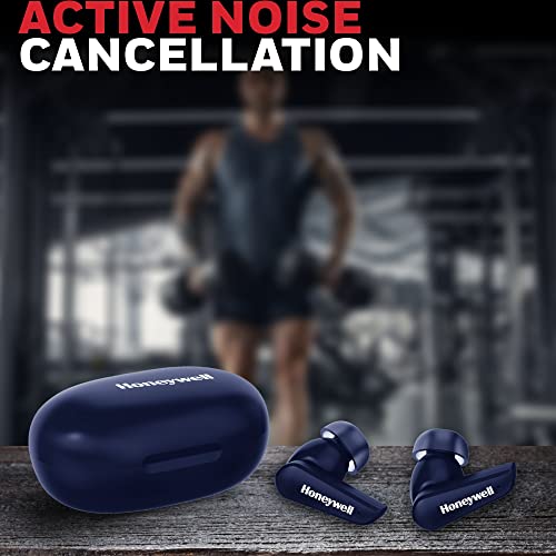 Image of Honeywell Trueno U5000 Truly Wireless ANC Earbuds, Bluetooth V5.0, 16 hrs non-stop music in 1 hr of charge, Noise cancelling with ANC, High Bass, 260mAh Battery, IPX4 Water Resistance, Voice Assistant