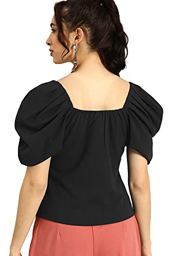 Image of Nefer Women's Solid V-Neck T-Shirt