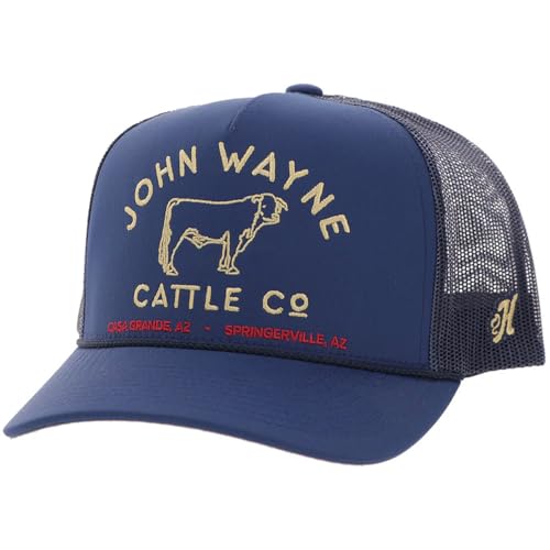 Image of HOOEY John Wayne Cattle Co. Trucker Hat - Adjustable Snapback, Mesh Baseball Cap