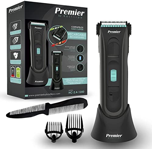Bastilipo - Corta pelos de batería Premier, varios accesorios, HC-2.4-1200- 39,