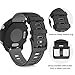 NotoCity for Vivoactive 5 Watch Bands/Vivoactive 3 Watch Bands,Galaxy Watch 4/Watch 5/Active 2,20mm Silicone Replacement Band for Forerunner 245/645 Smartwatch(black-gray)
