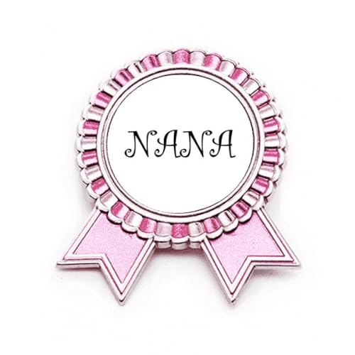 Broche rose Grandma le bijou Nana en métal pour lui dire je t'aime