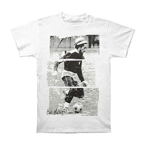 Bob Marley Men's Soccer 77 T-shirt XXX-Large White